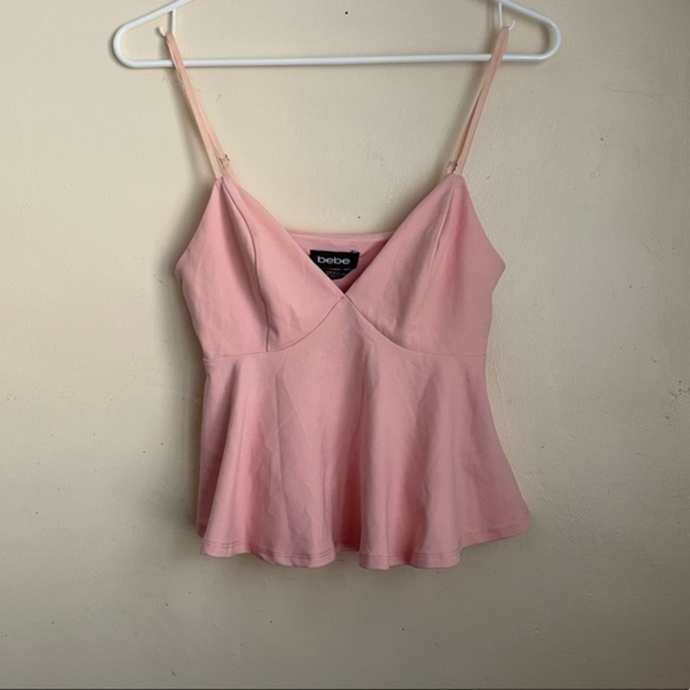 Pink Bebe crop top